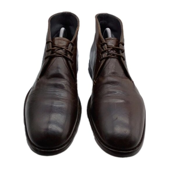 To Boot New York Adam Derrick Mens 7.5 M 'Cory' Brown Leather Chukka Boots Italy - Picture 2 of 11